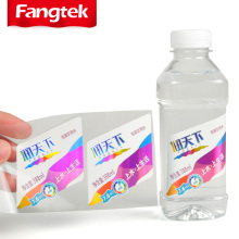 Tear Resistant Waterproof Drink Water Bottle Double Sides Sticker Printing With Customized Size